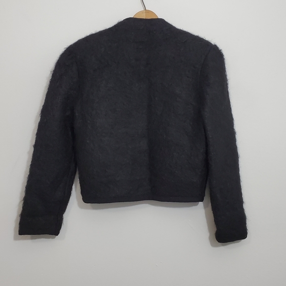 Vintage Moffat Woollens Mohair/Wool Black Jacket - Picture 2 of 4